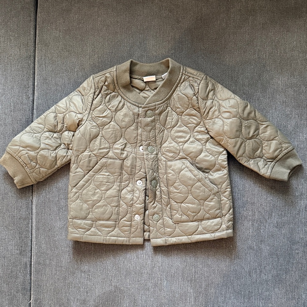 Quilted Olive Green Jacket